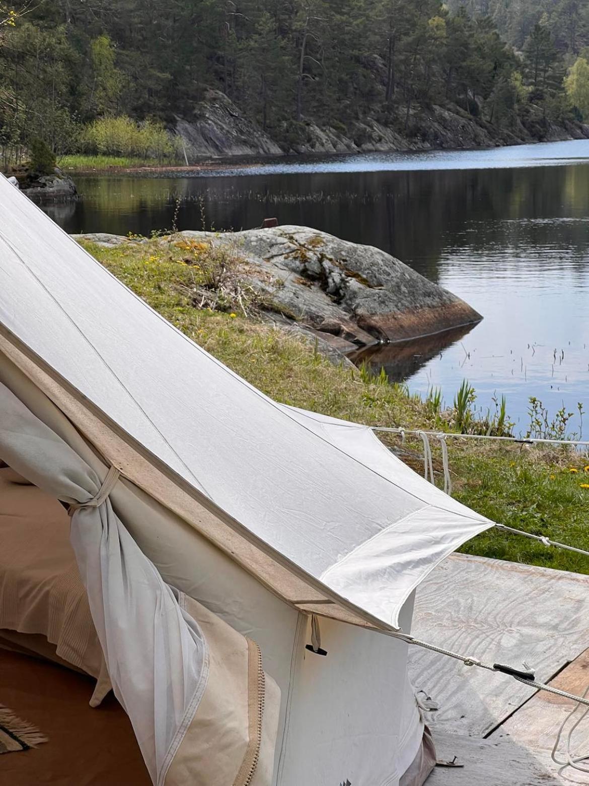 Отель Hommen Gard Glamping Рисёр Экстерьер фото