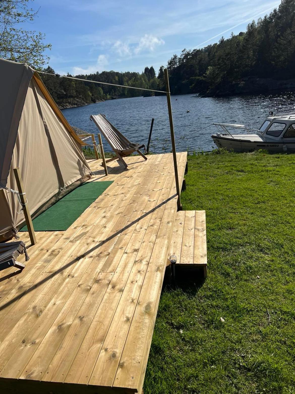 Отель Hommen Gard Glamping Рисёр Экстерьер фото